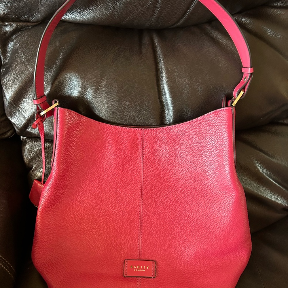 Radley London soft pebble leather Pink Shoulder Bag